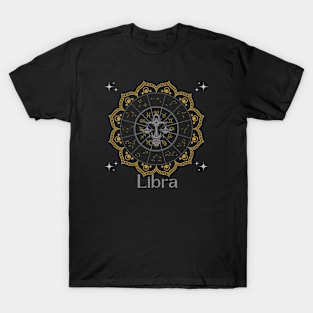 Libra Zodiac Mandala T-Shirt